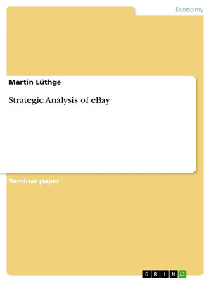 cover image of Strategic Analysis of eBay